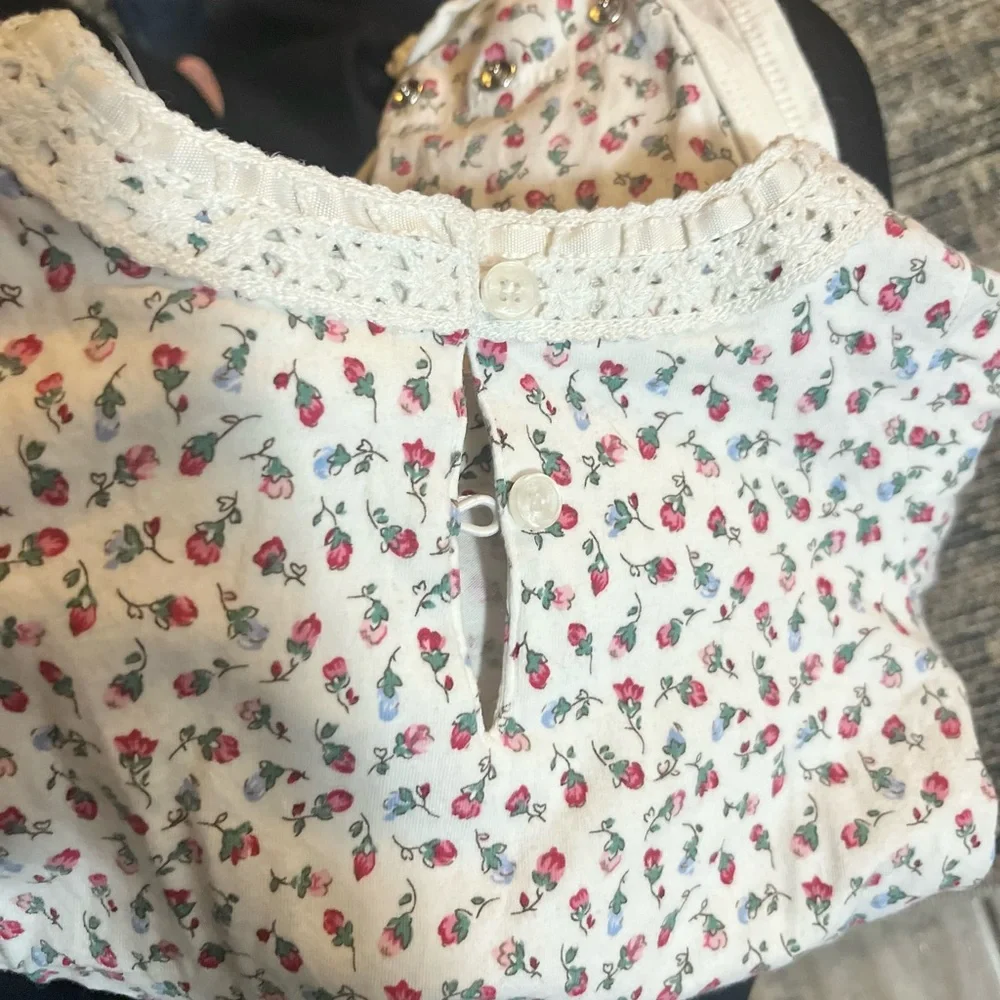 OshKosh B'gosh White Floral Long-Sleeve Bodysuit and Jegging Bundle - Picture 4 of 6